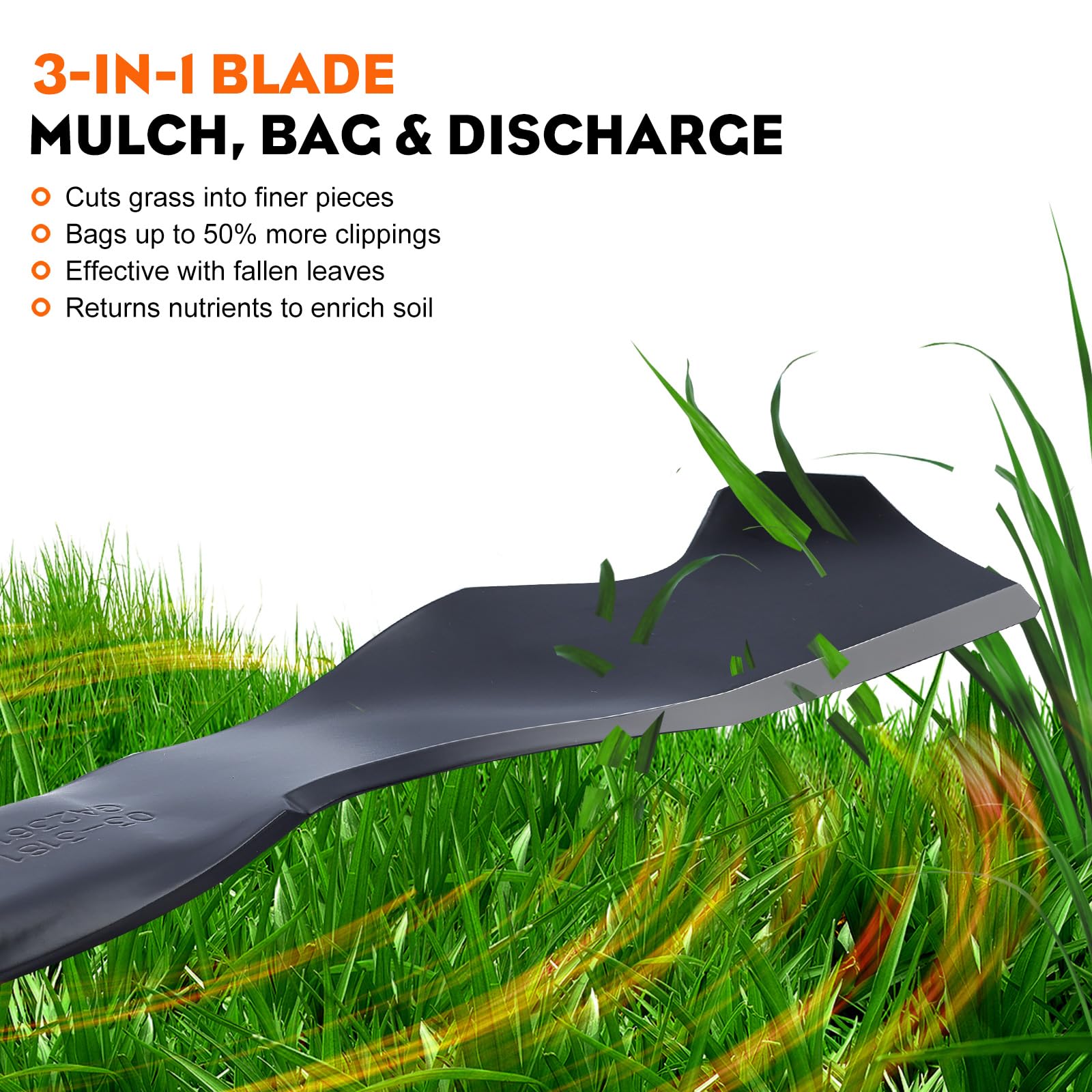 Hipa 942-0741A blade installation on mower shows easy alignment