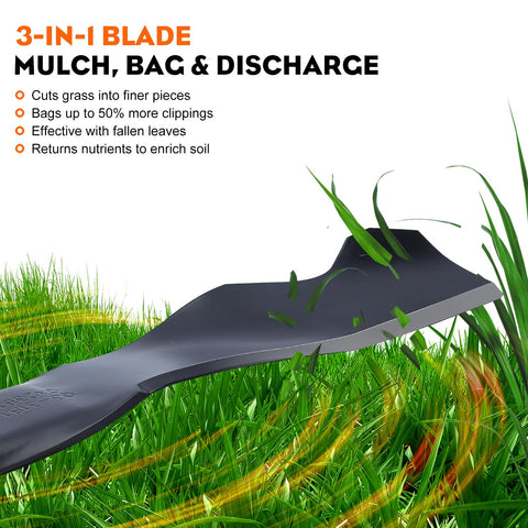 Hipa 942-0741A blade installation on mower shows easy alignment