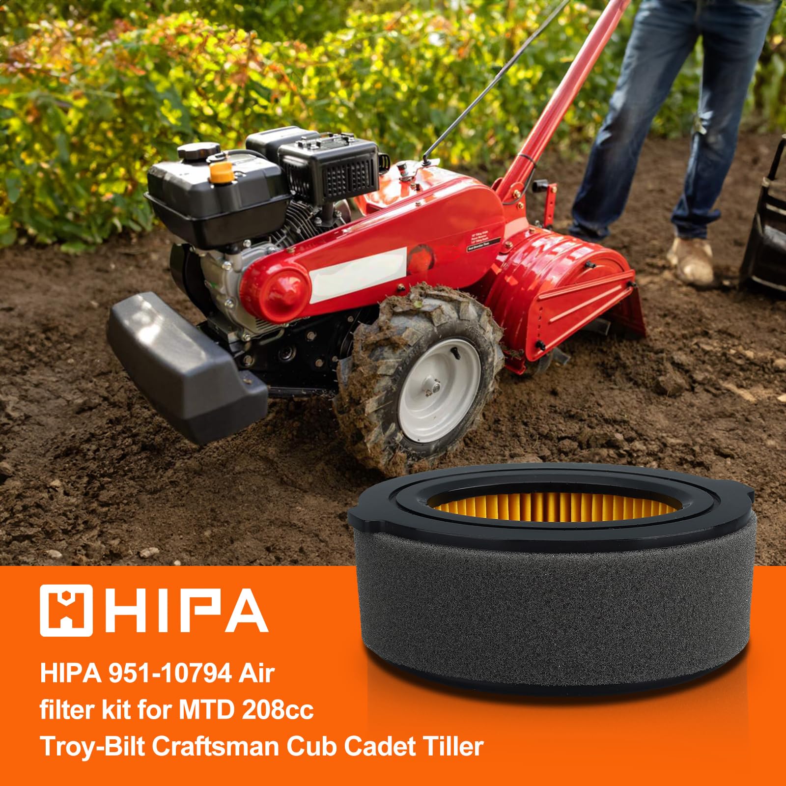 HIPA 951-14262 air filter showing upgraded airflow for engine response
