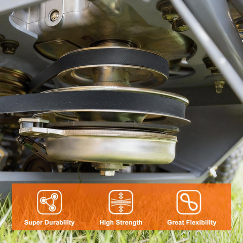 Hipa 954-04060C deck belt on Cub Cadet LTX 1040 enables smooth 42-inch deck performance.