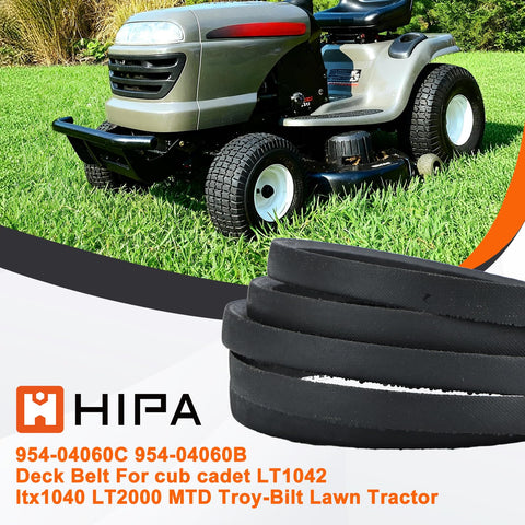 Hipa 954-04060C deck belt on John Deere GX10851 promotes steady deck operation.