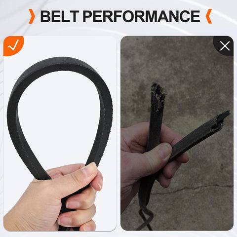 Hipa 954-04060C deck belt on Troy-Bilt Bronco 42 maintains consistent deck power.