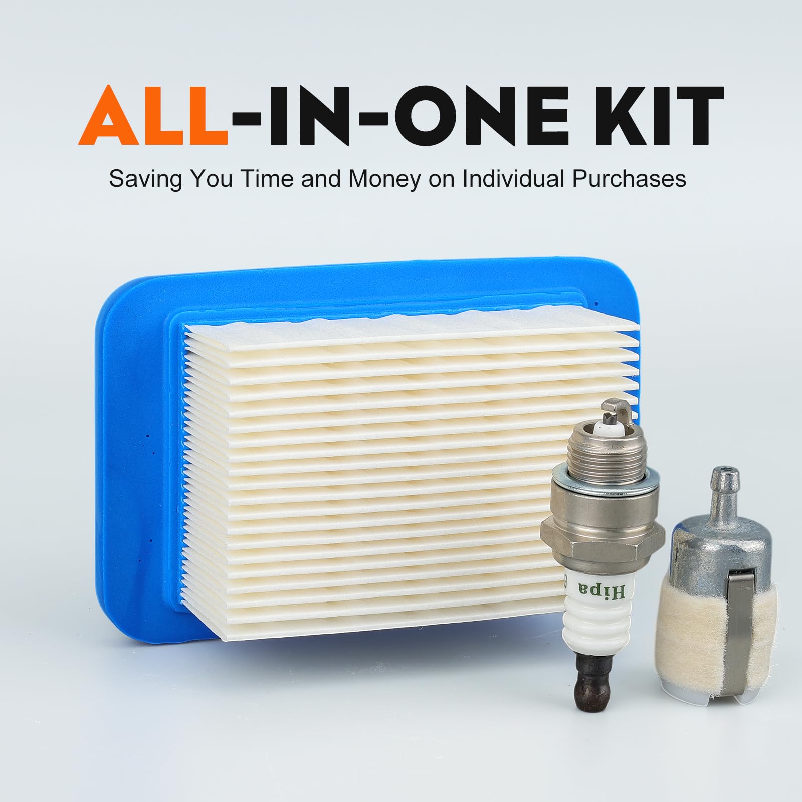 HIPA A226000032 PB-580T spark plug included for quick tune-up.