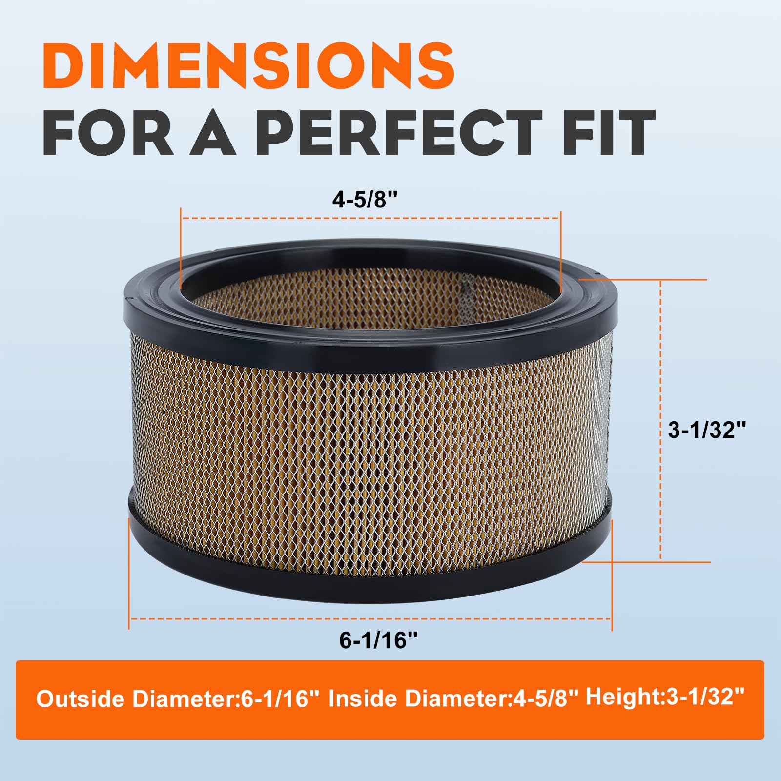 Hipa air filter compatible with Kohler engines for easy upgrade