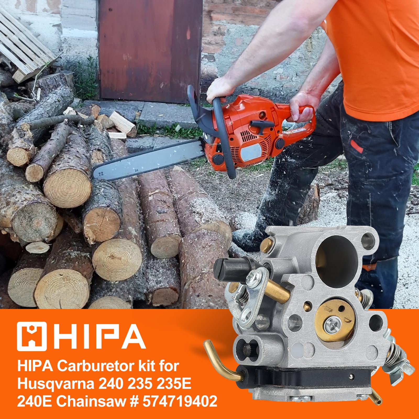 Hipa air filter included with carb kit for cleaner intake.