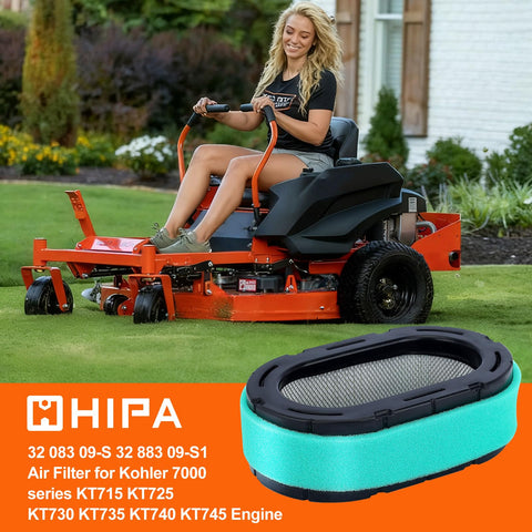 Hipa air filter for Kohler 7000 series engines supports consistent operation.