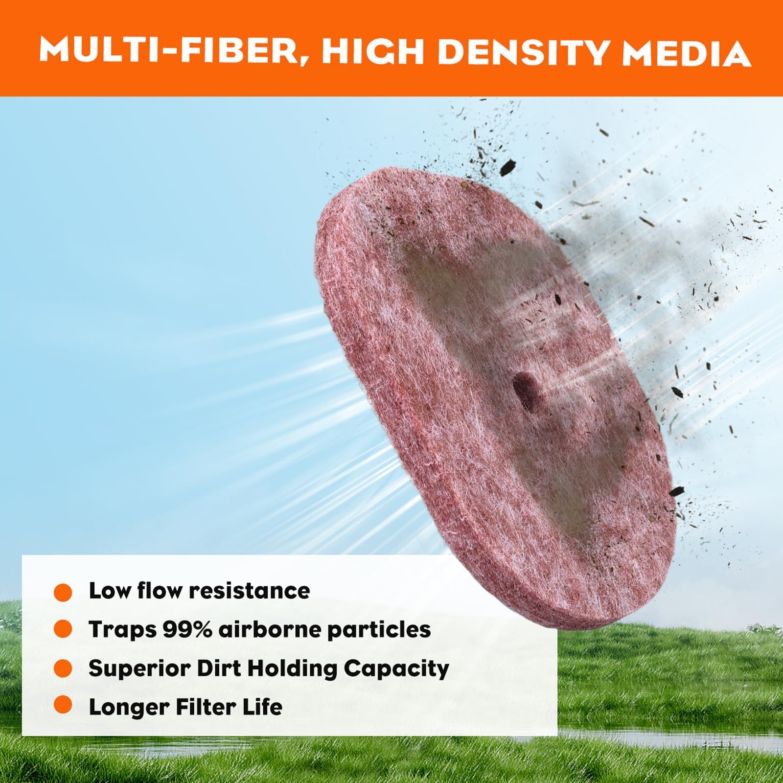 Hipa air filter for STHIL FS40C improves air intake clarity and engine performance.