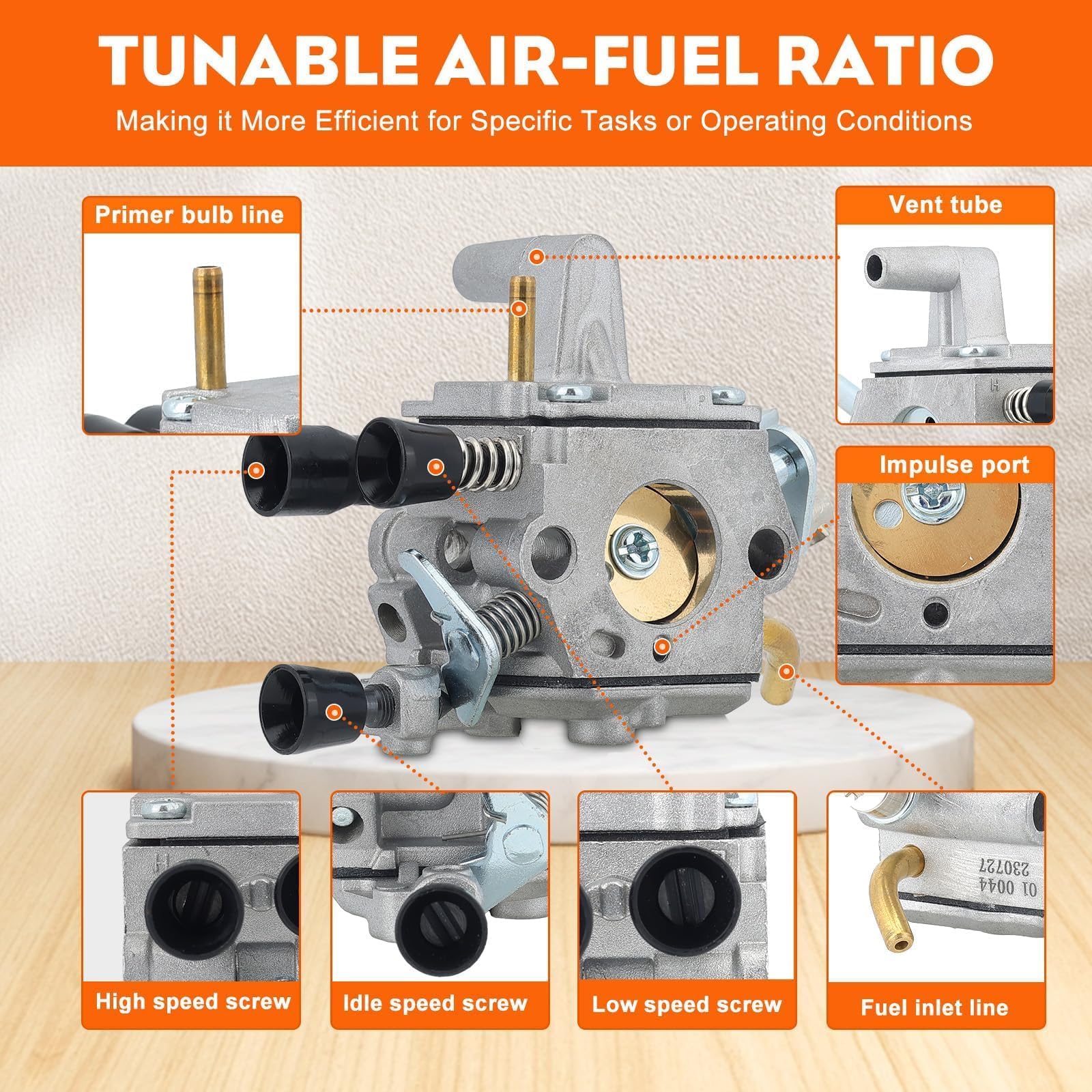 Hipa air filter for Stihl FS250 kit improves intake cleaning