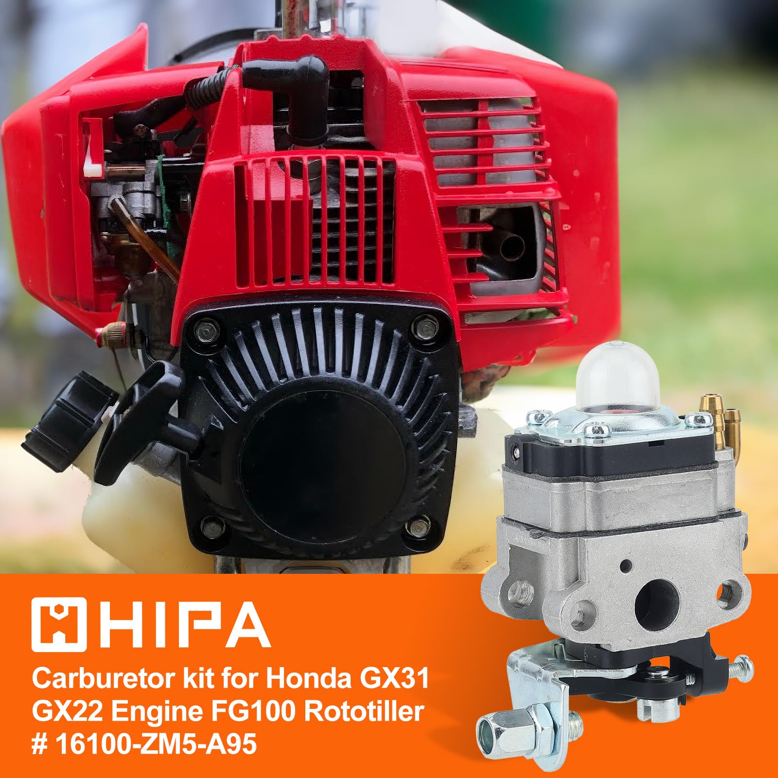 Hipa air filter component improving air intake and performance.