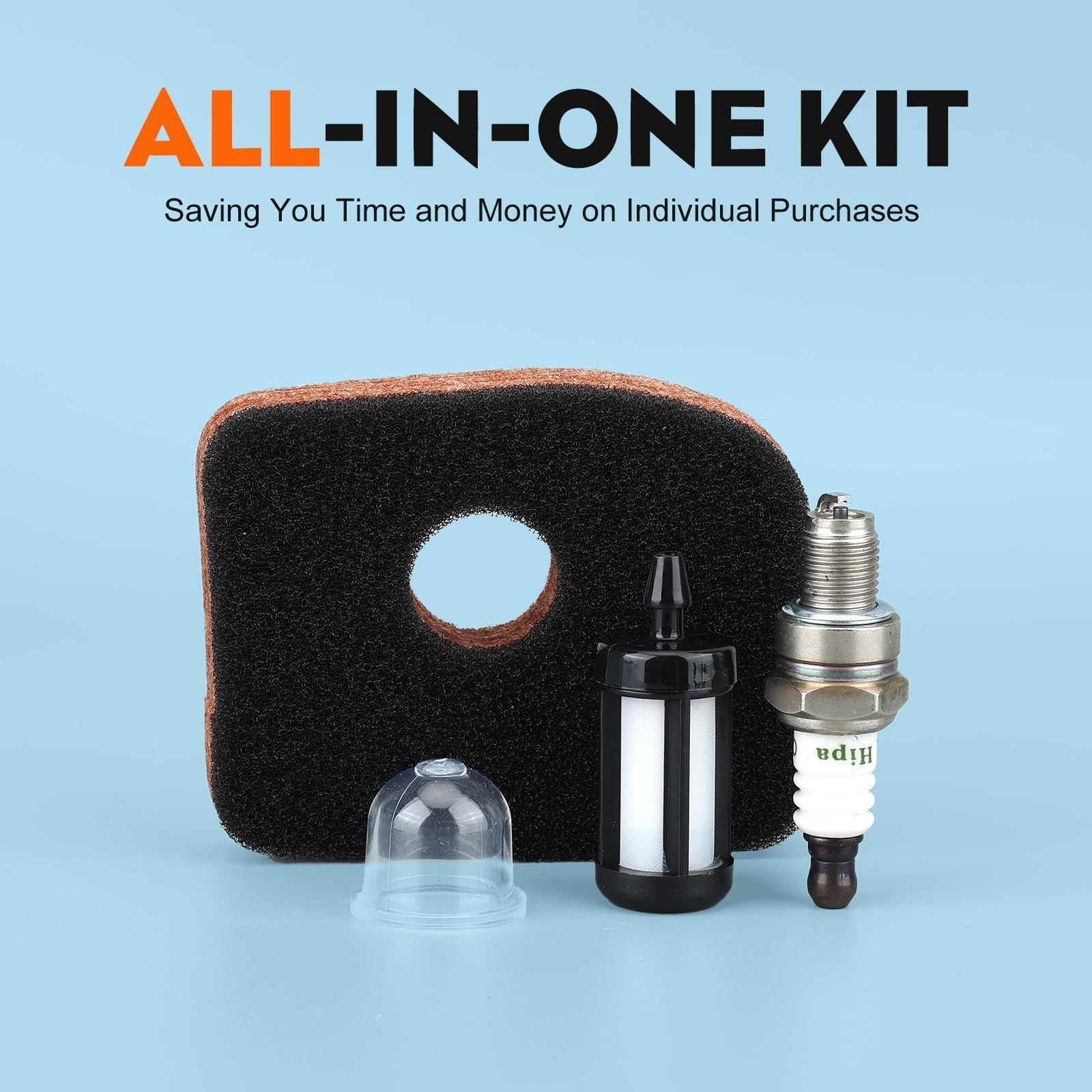 Hipa BG56C spark plug image emphasizes easy replacement for smoother starts