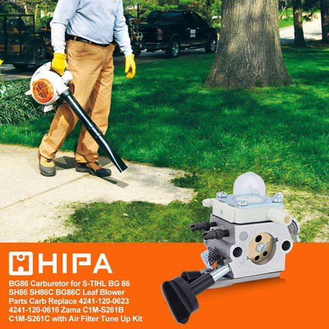 Hipa BG86 air filter detail for improved engine protection.