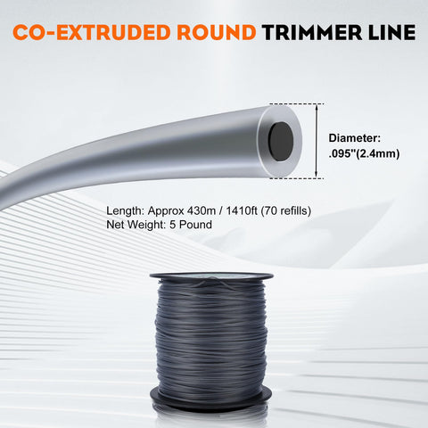 Hipa bi-component construction on spool highlights durability for demanding commercial trimming