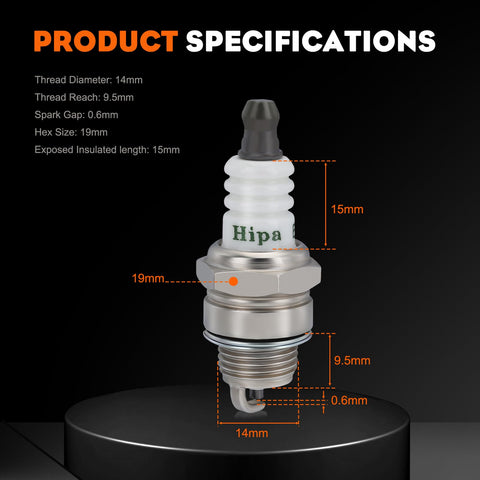 Hipa BPMR7A reach 9.5mm shown for proper gap setup