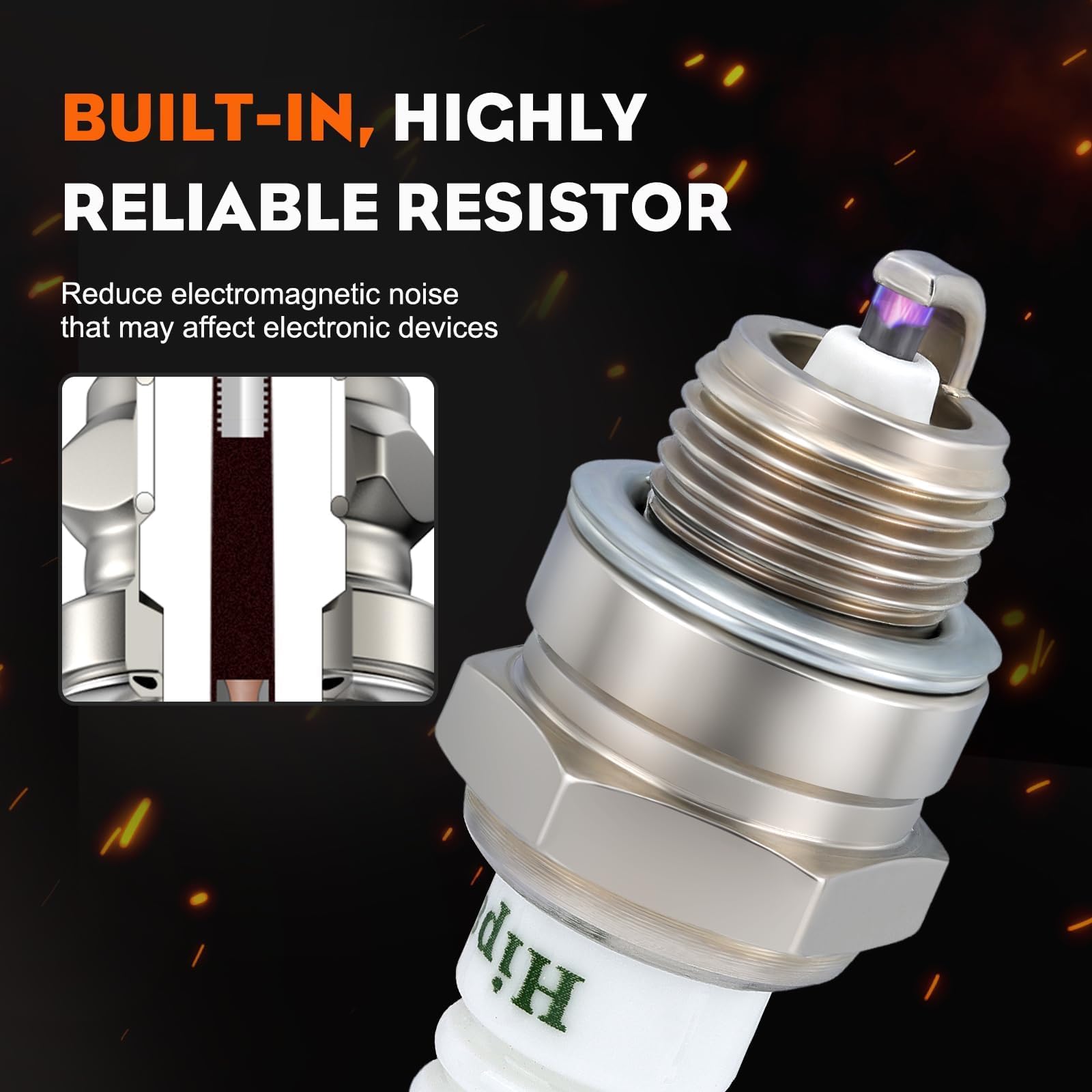 Hipa BPMR8Y spark plug compatible with Shindaiwa DH212 for efficient use.