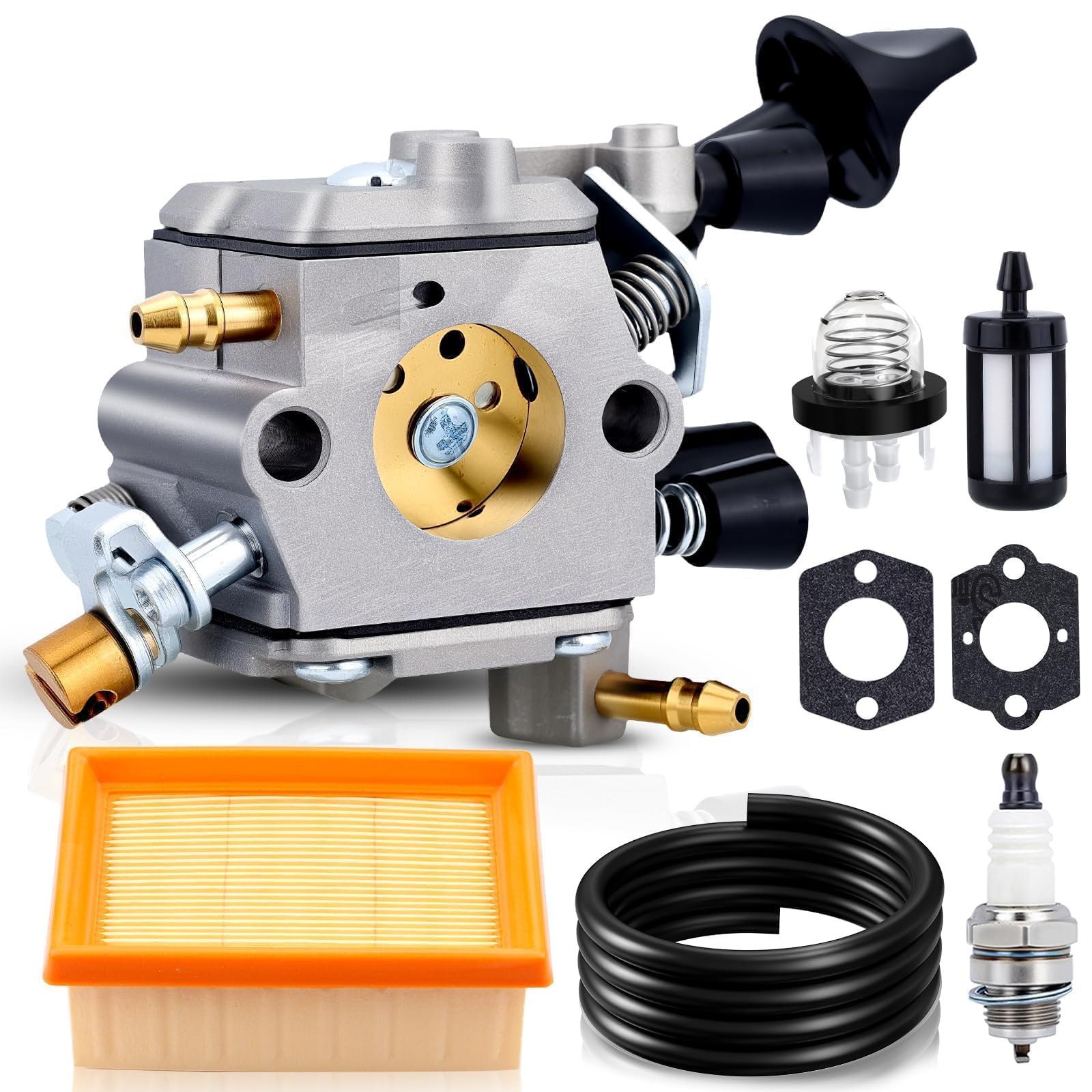 Hipa BR430 carburetor close-up for precise tuning and dependable starts