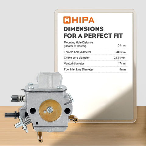 Hipa brass components on carburetor for heat and wear resistance
