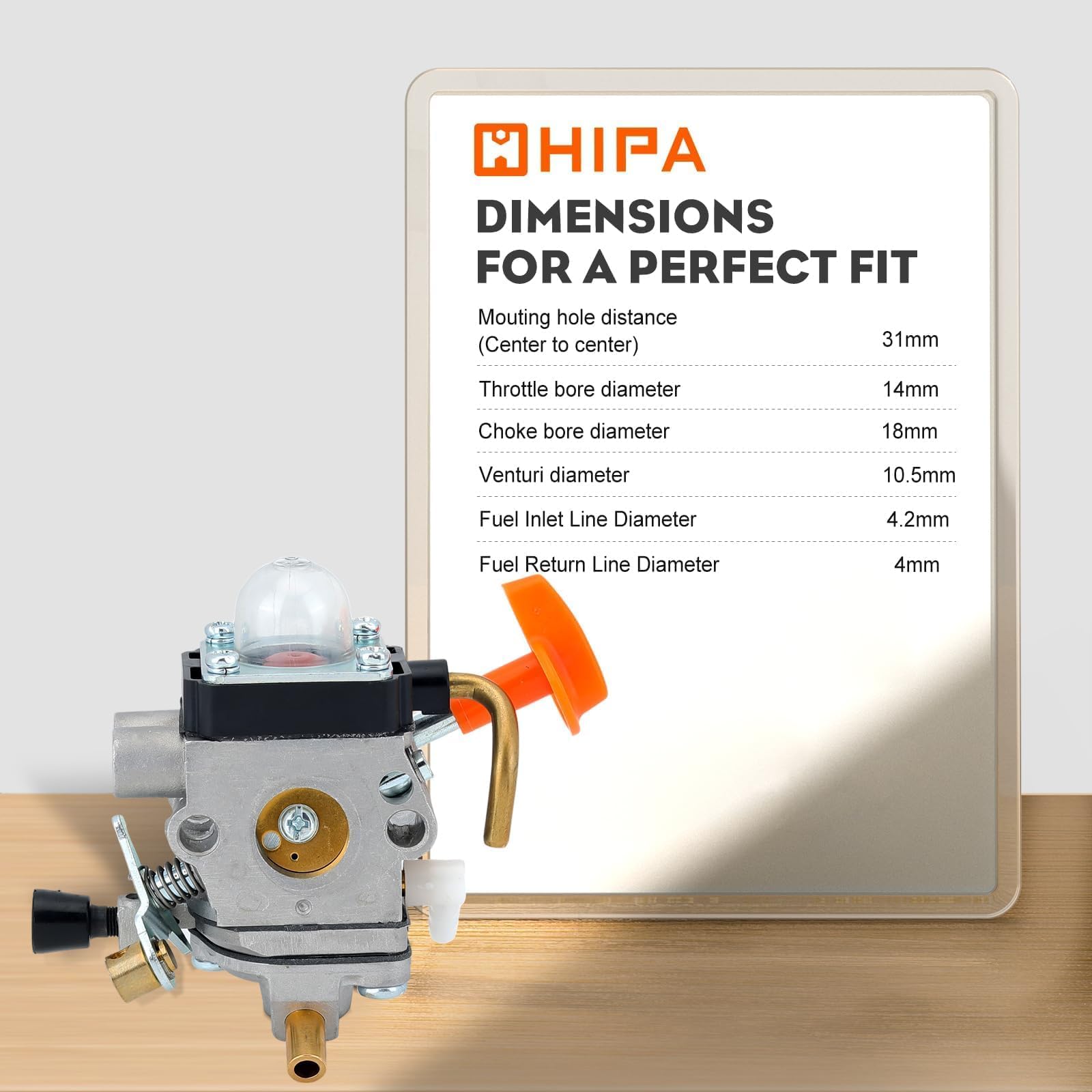 Hipa brass diaphragms resist heat and wear for longevity.