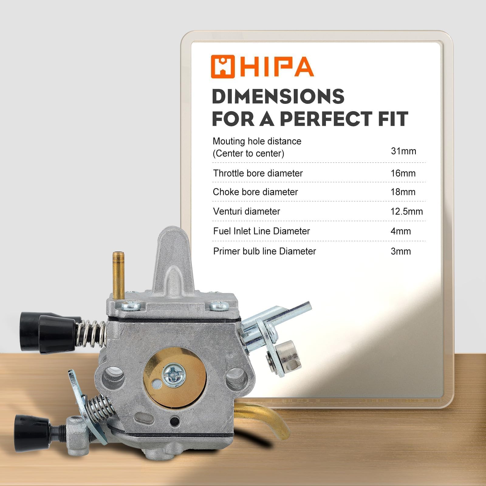 Hipa brass diaphragm carburetor components for durability