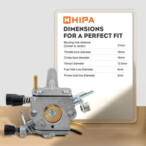 Hipa brass diaphragm carburetor components for durability