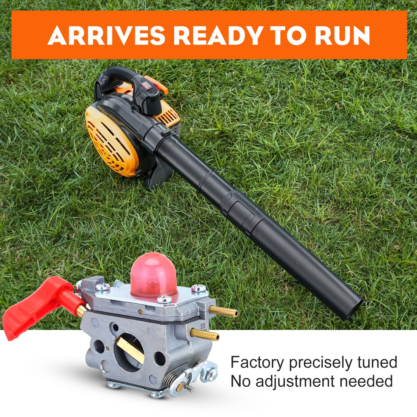 Hipa BVM200FE fuel line closeup emphasizing reliable fuel delivery