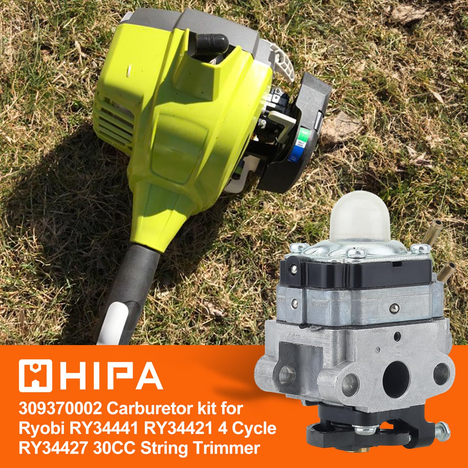 Hipa C430 primer bulb assembly for Ryobi improves quick starts and reliability.
