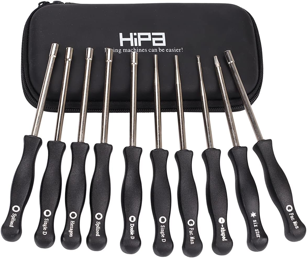 Hipa carburetor adjustment tool kit case open for on-site tuning convenience.