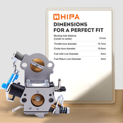 Hipa complete tune-up kit for Husqvarna and Jonsered chainsaws.