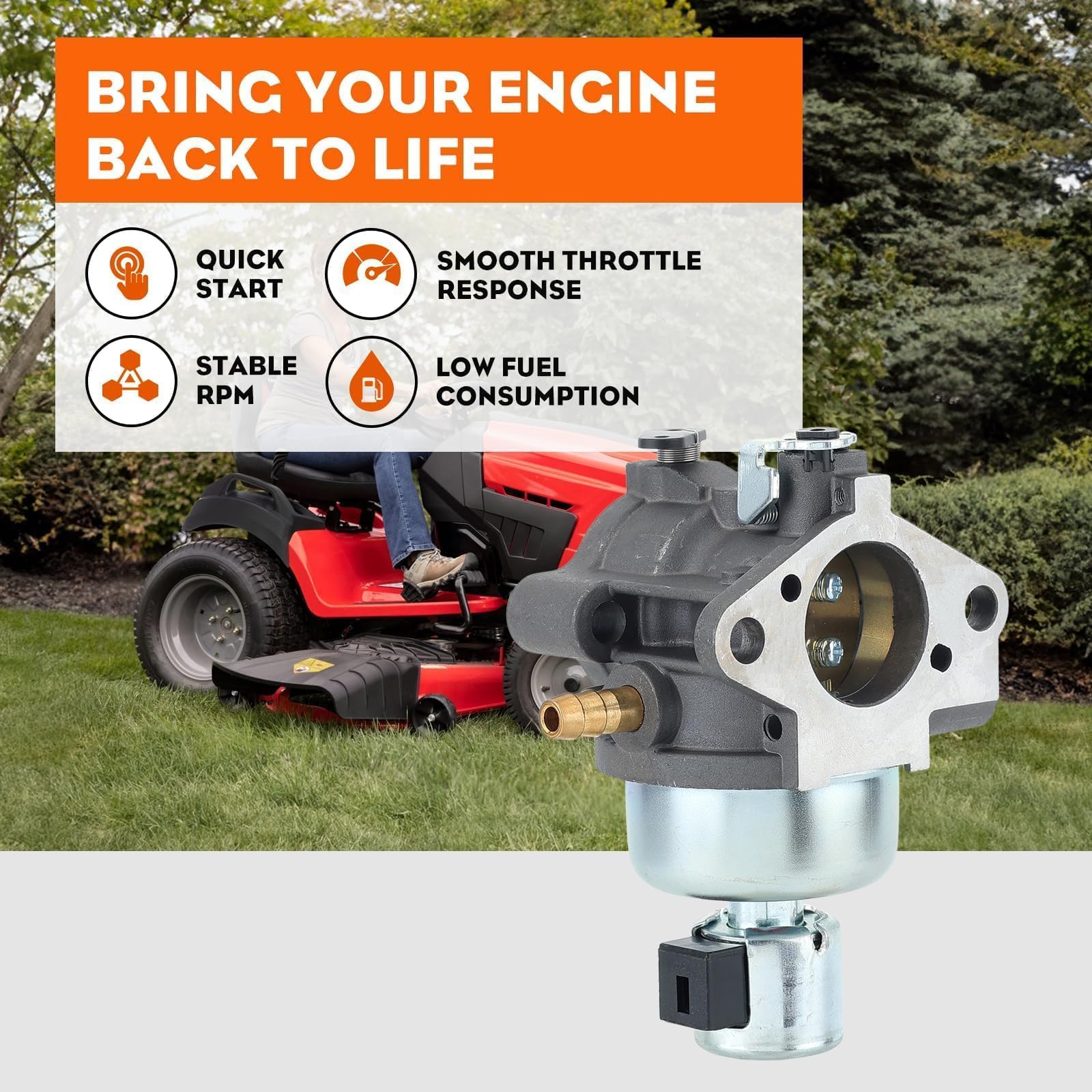 Oil and fuel filters included to support steady fuel flow and engine protection
