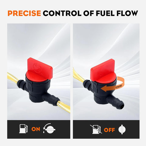 HIPA Cub Cadet-compatible valve simplifies maintenance and fuel shutoff.