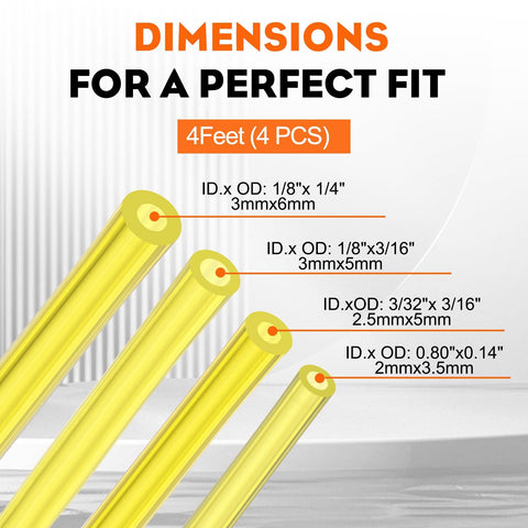 Hipa cut-to-length fuel hose bending easily for custom fit.