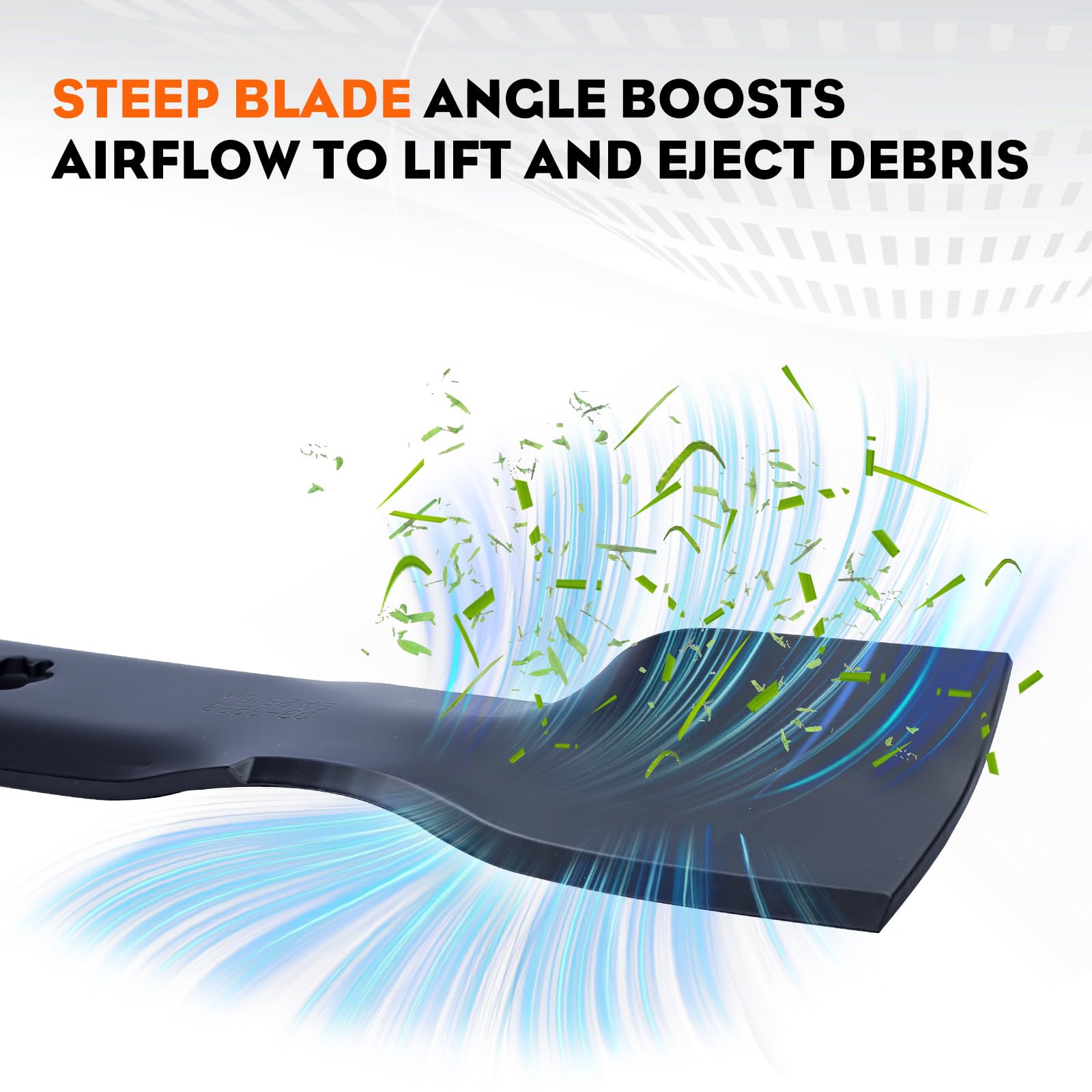 Hipa D140 blade features painted edges that resist rust