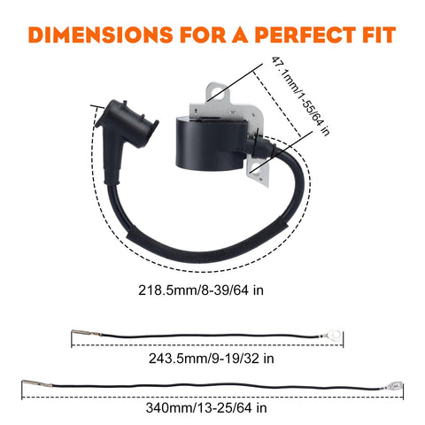 Hipa ignition coil with durable construction for long-lasting performance.