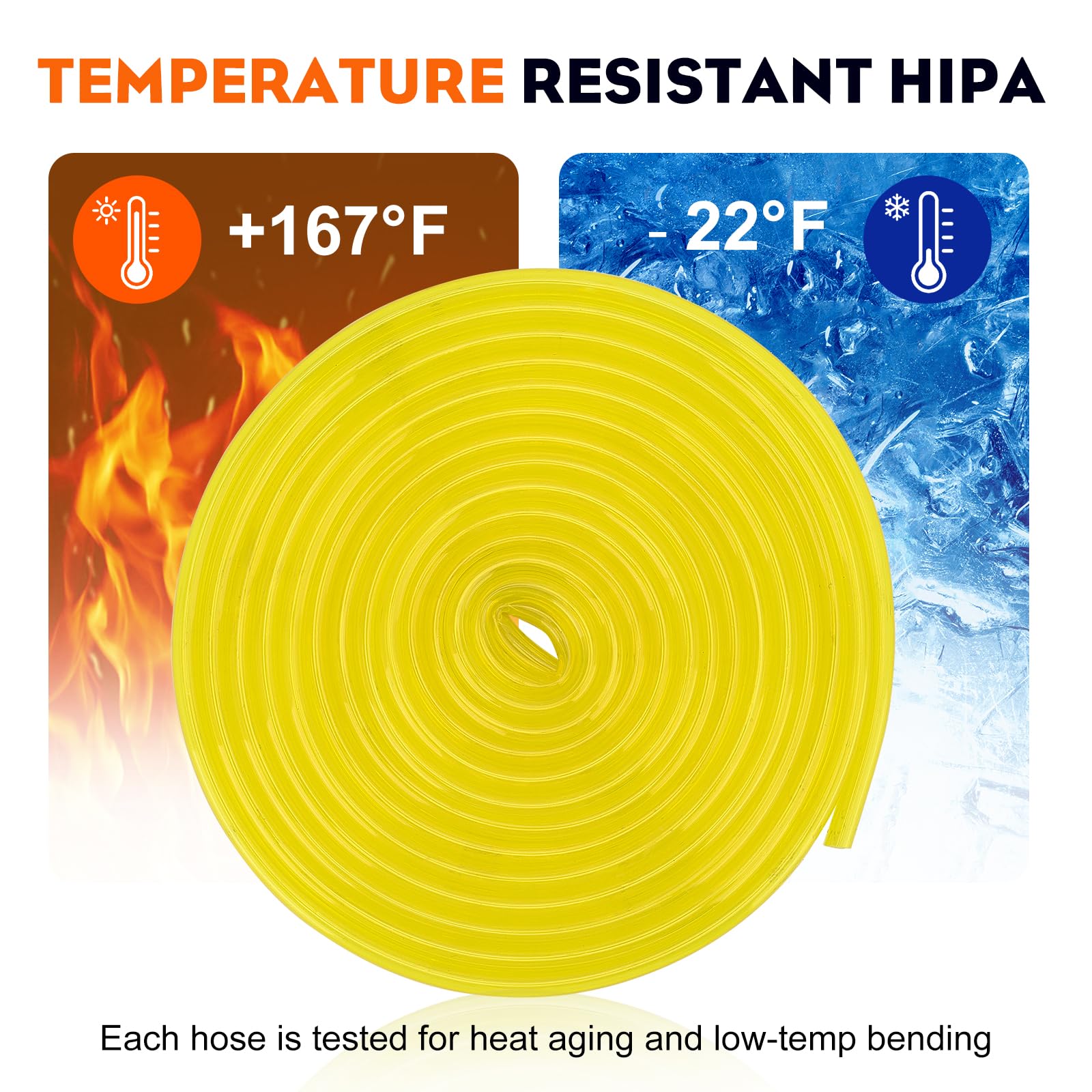 Hipa robust hose designed for chainsaws and other yard tools