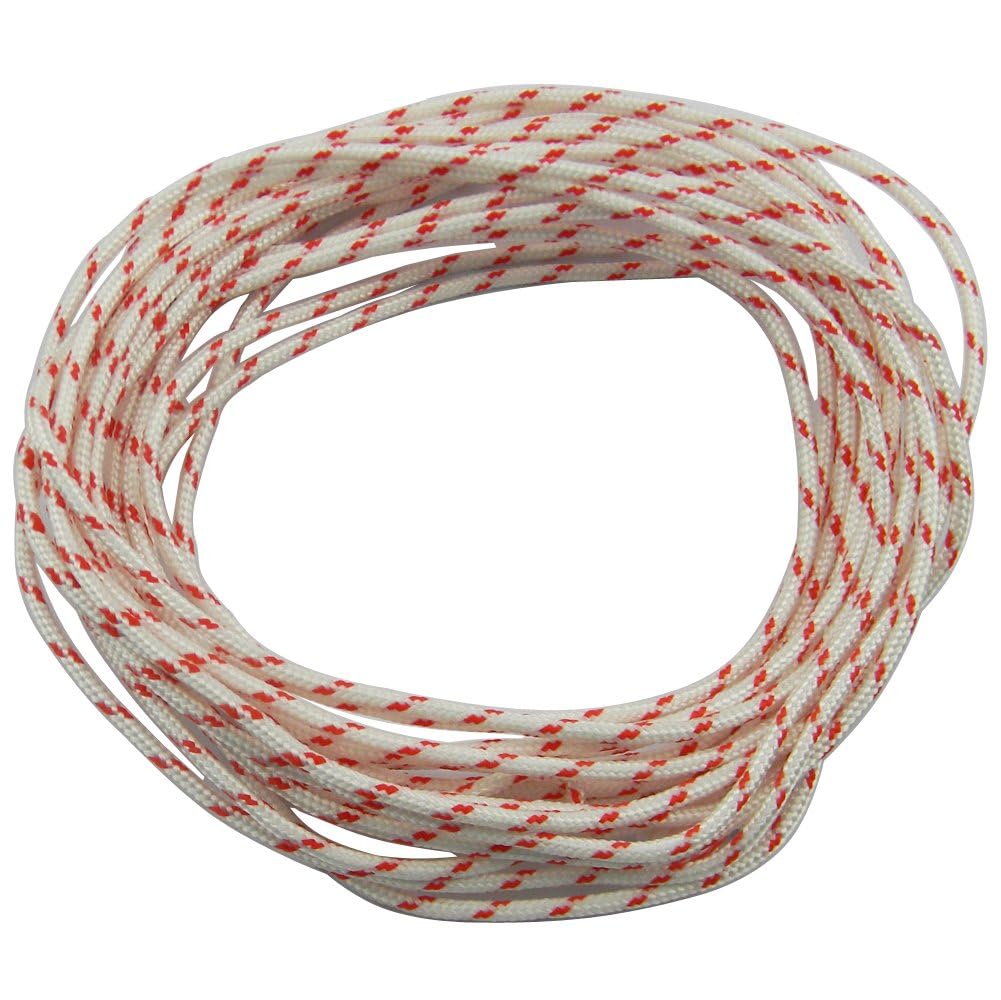 Hipa durable recoil rope supports mower, trimmer, chainsaw, and more.