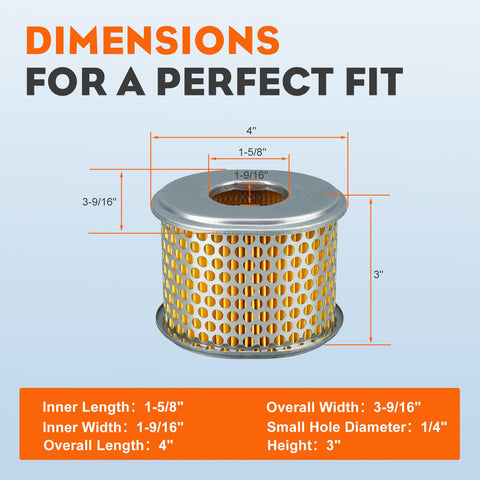 HIPA easy-install air filter for Honda units requires no tools for replacement.