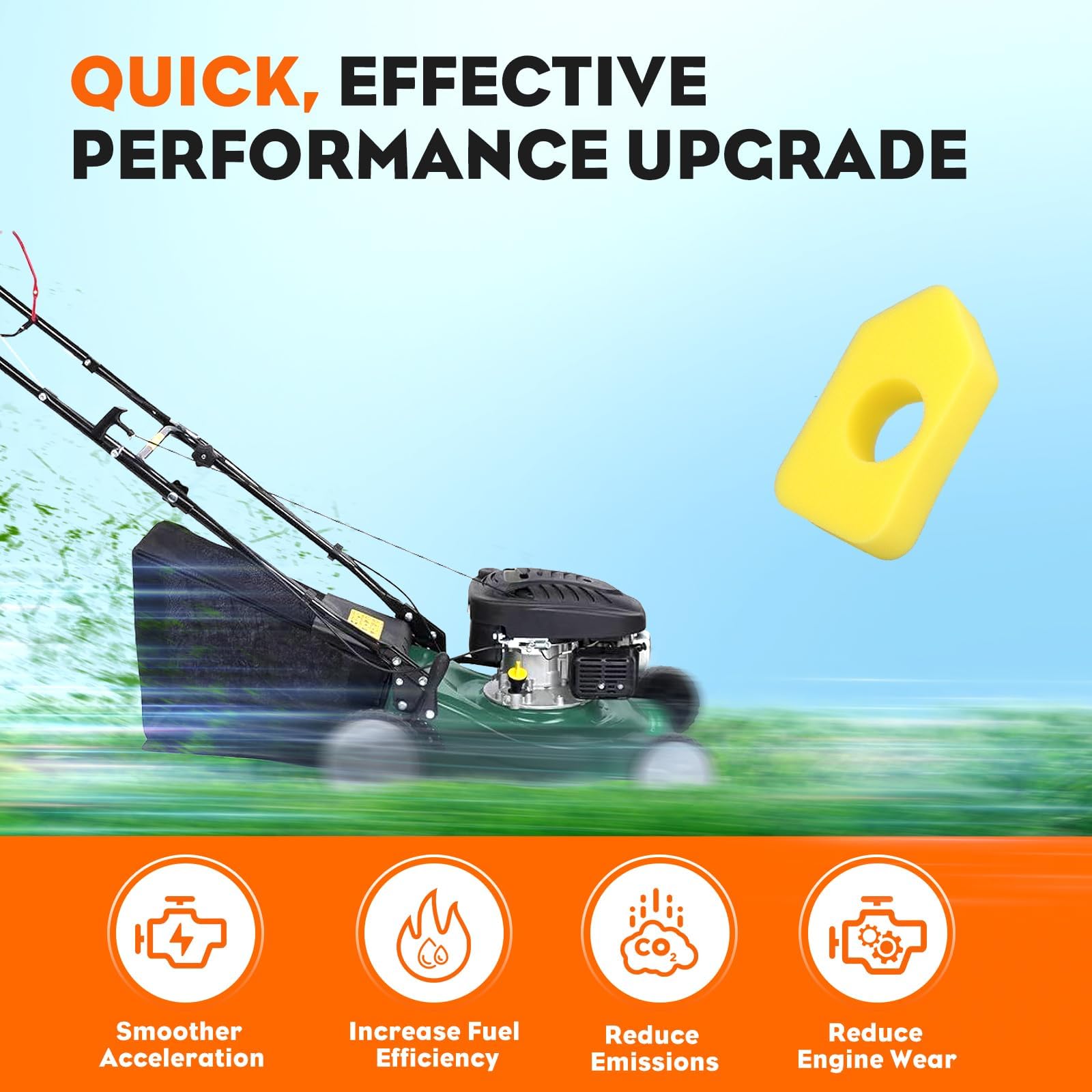 Hipa BS engine compatibility note highlights fit for 3.5-4.5 HP models.