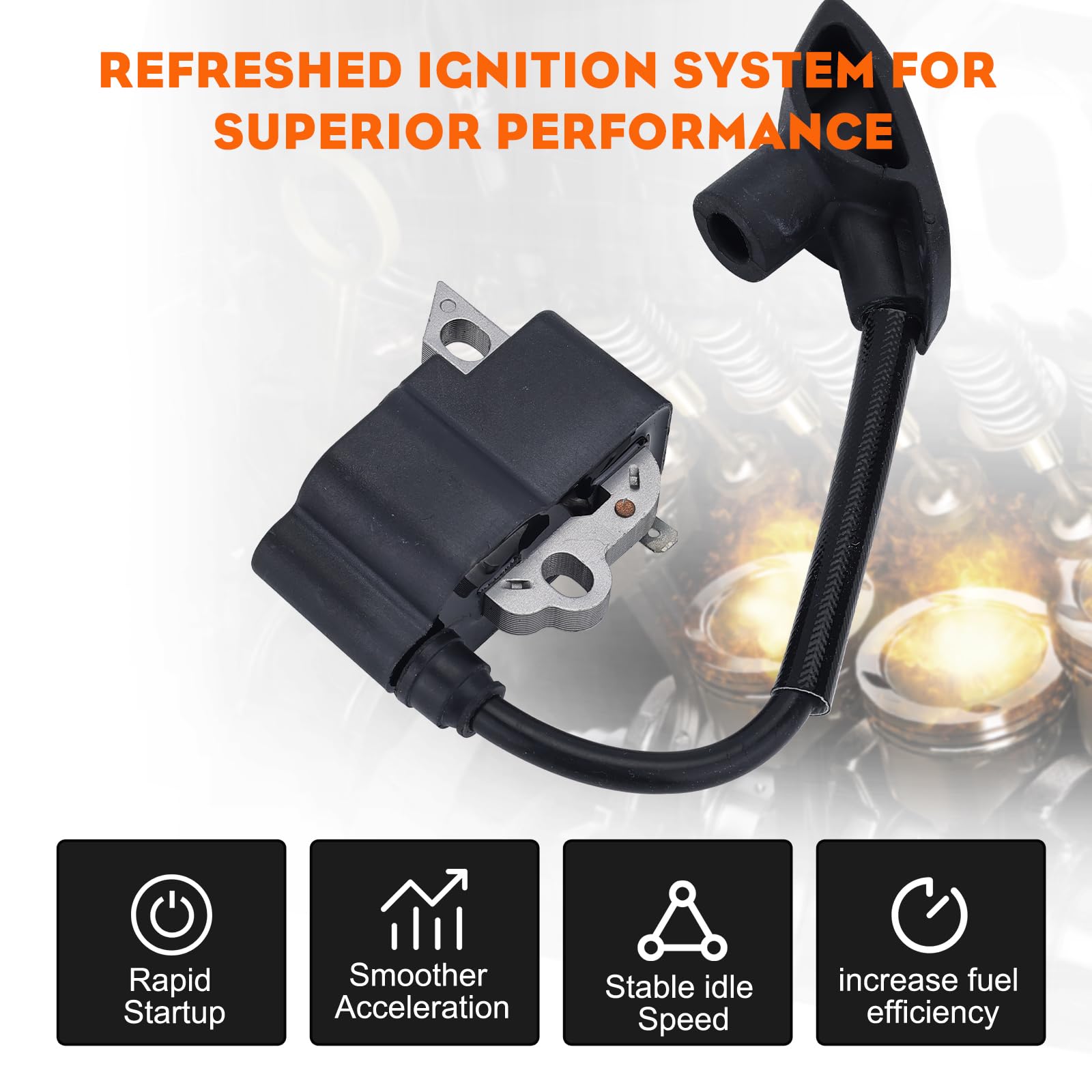 Hipa FS110R/FS130R ignition coil for easy replacement and strong ignition