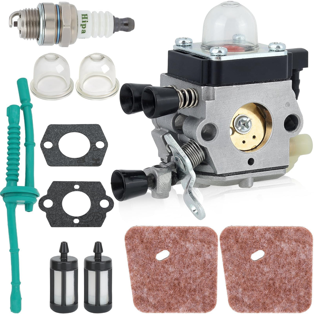 Hipa FS38 carburetor side view for STIHL compatibility and easy replacement.