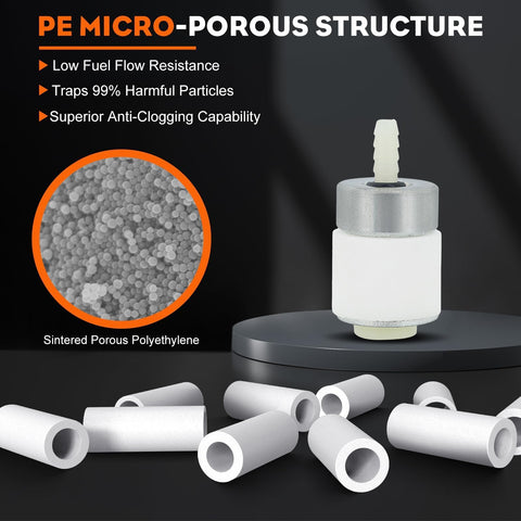 HIPA fuel filter included for cleaner fuel flow and smoother operation