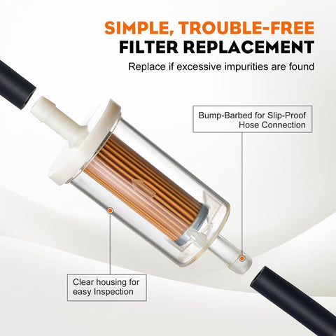 Hipa fuel filter label highlights model-friendly range and micron size.