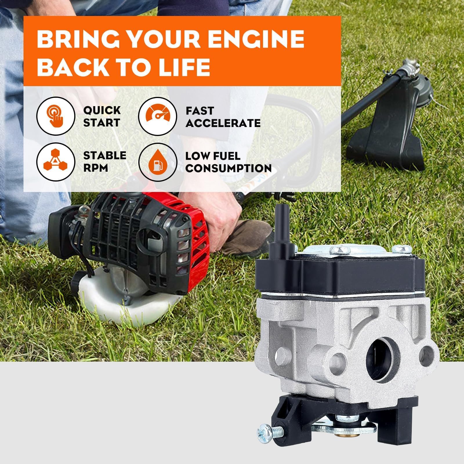 Hipa fuel filter included for cleaner fuel and smoother running