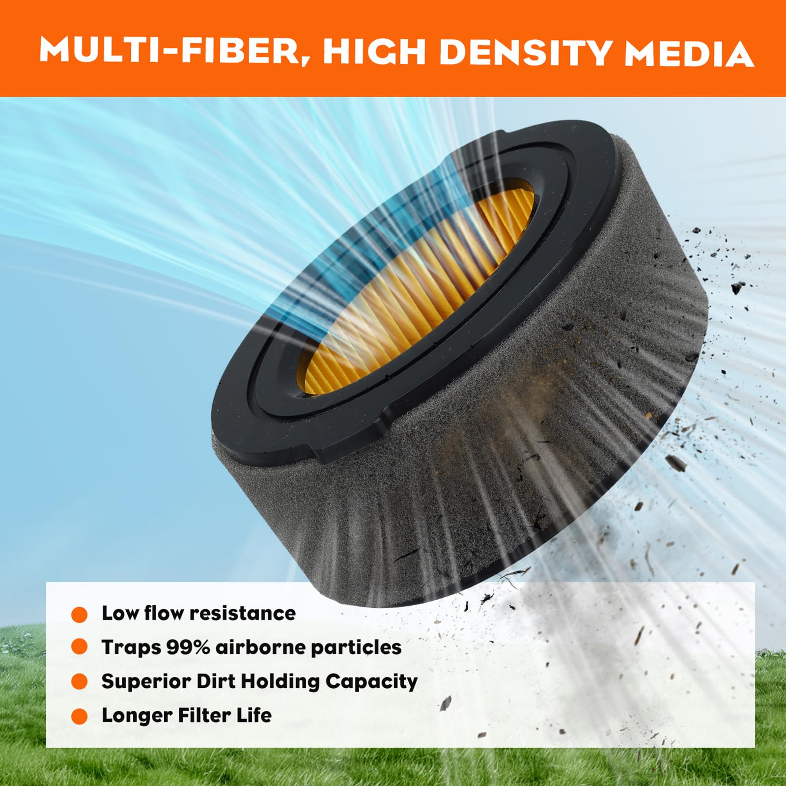 HIPA fuel filter helps keep fuel clean for cleaner combustion
