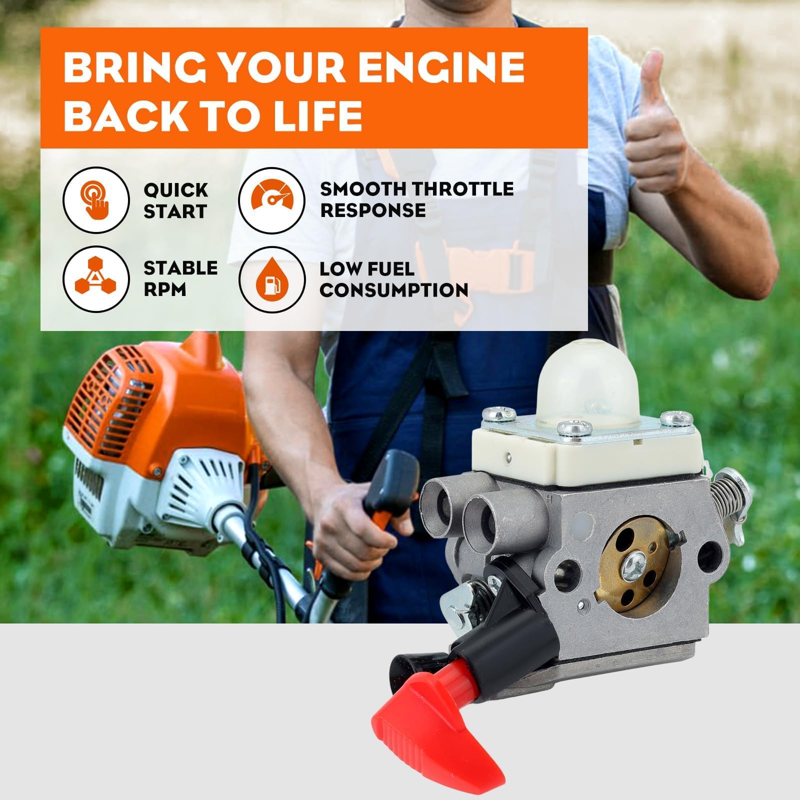 Hipa fuel filter component reduces contaminants for smoother operation.