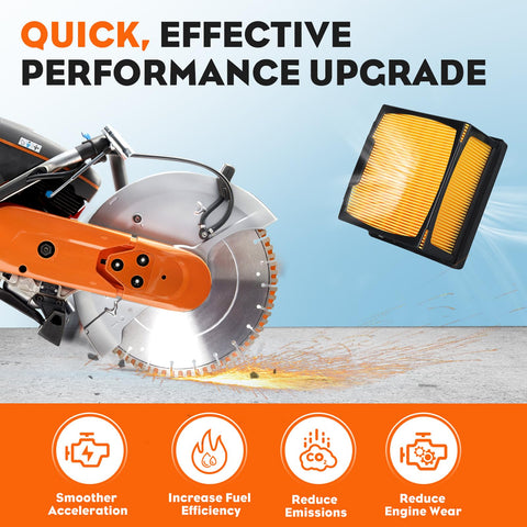 Hipa fuel filter protects the engine from contaminants.