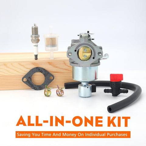 Fuel line attachment on Brigg Stratt carb kit for secure connection