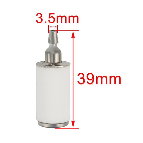 Hipa fuel line kit packaging photo showing two lines and two filters included for easy install