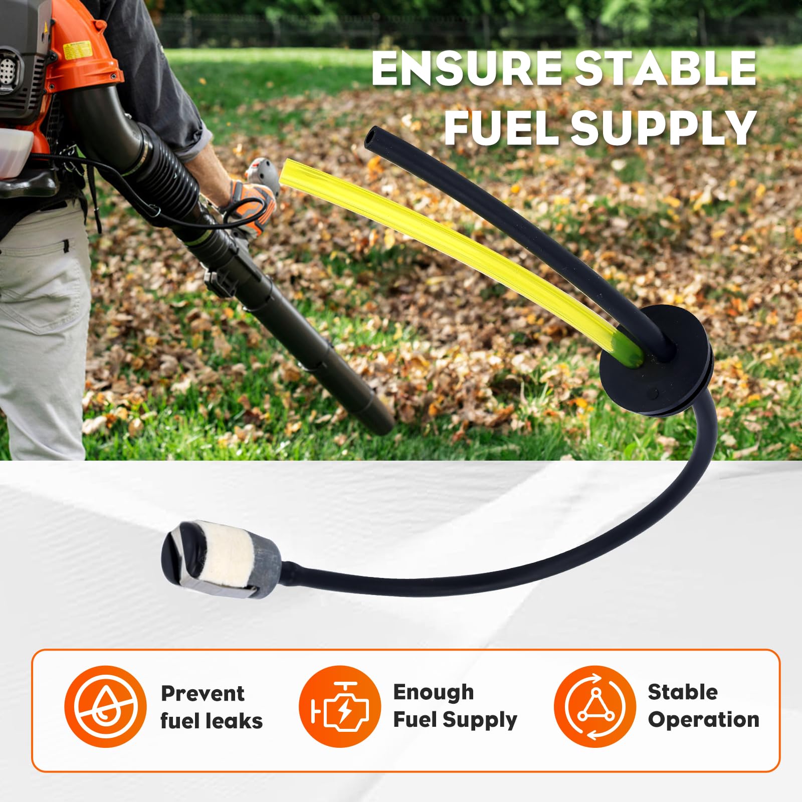 Hipa RedMax EBZ6500-EBZ7500 fuel line kit enhances fuel flow for demanding tasks.