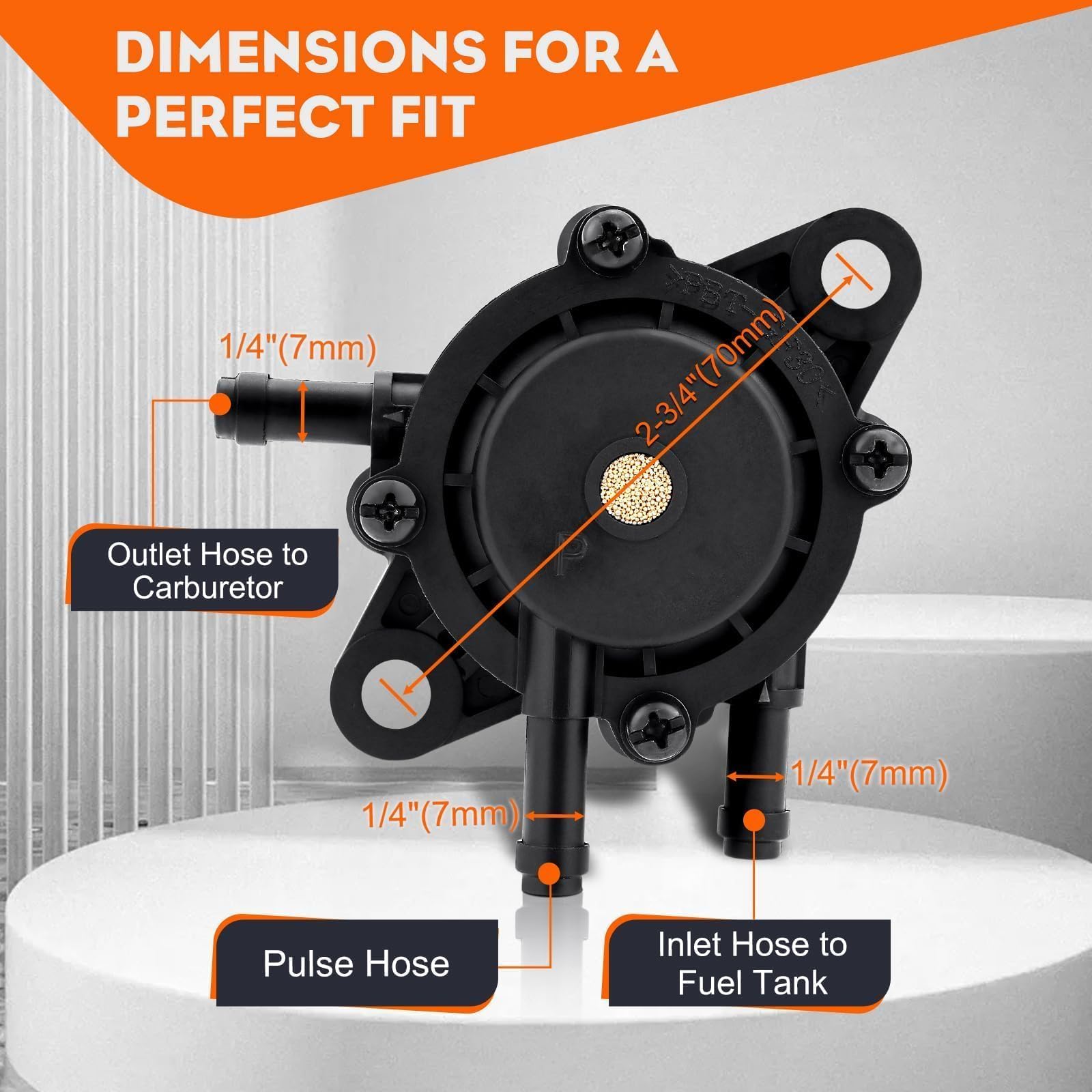 Hipa fuel pump tested under pressure for consistent delivery.
