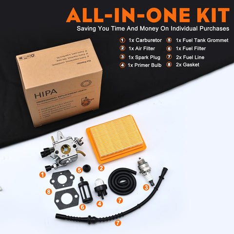 Hipa fuel tank grommet kit seals the fuel system