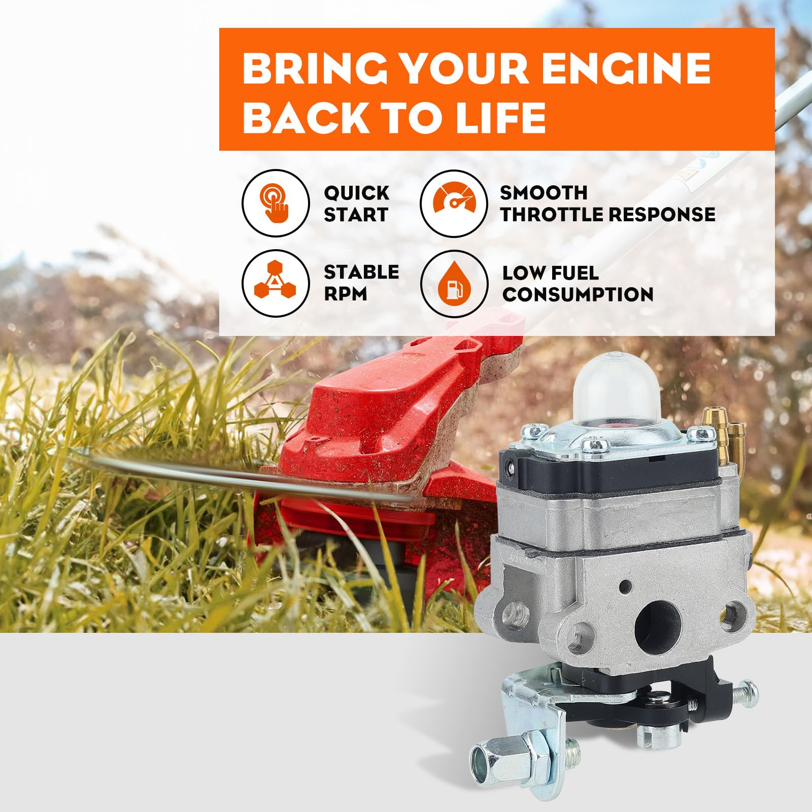 Hipa fuel tank grommet secures lines and prevents leaks.